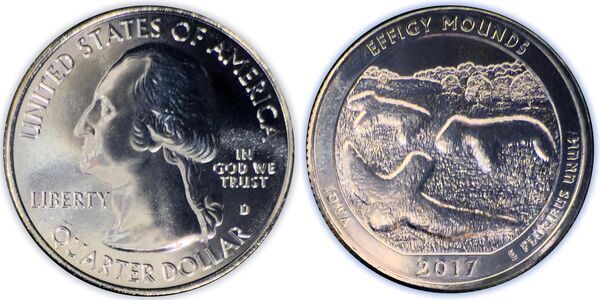 2017 quarter in a PCGS certified slab holder ready for auction — representing a professionally graded coin for sale